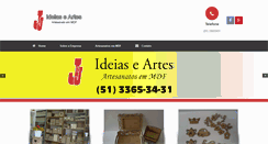 Desktop Screenshot of jjideiaseartes.com