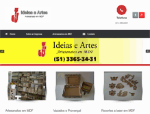 Tablet Screenshot of jjideiaseartes.com